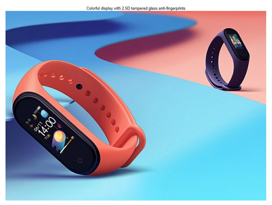 Xiaomi Mi Band 4 Newest Sport Miband 4 Smart Bracelet Heart Rate Fitness Tracker 135mAh Color Screen Waterproof Bluetooth 5.0