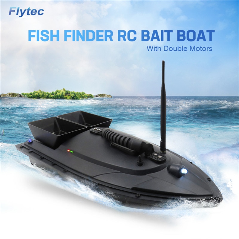 Flytec 2011-5 / V007 / V500 Electric Fishing Bait RC Boat 500M Remote Fish Finder 5.4km/h Double Motor Toys Kit / RTR Version