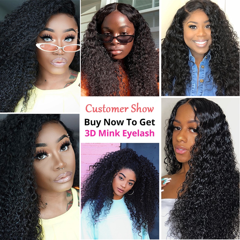 Brazilian Jerry Curl Wig Lace Front Wig Short Curly Lace Front Human Hair Wigs Pre Plucked 13X4 13X6 Wigs For Black Women