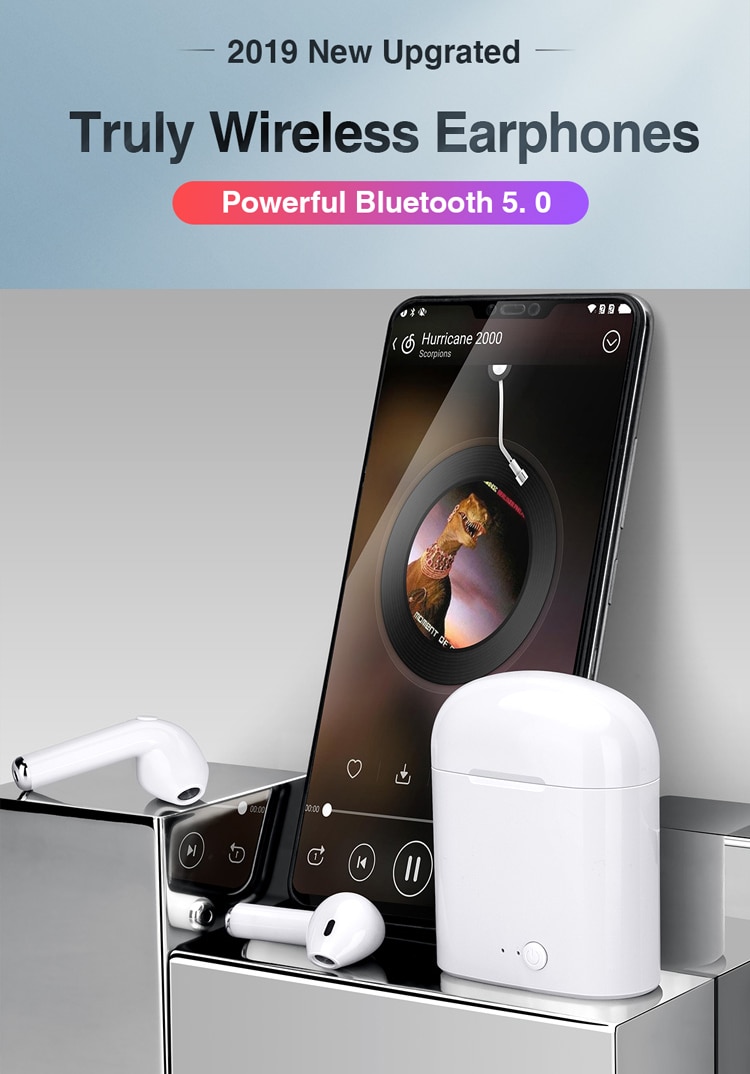 i7s TWS Wireless Earpiece  Bluetooth 5.0 Earphones sport Earbuds Headset With Mic For smart Phone  Xiaomi Samsung Huawei LG