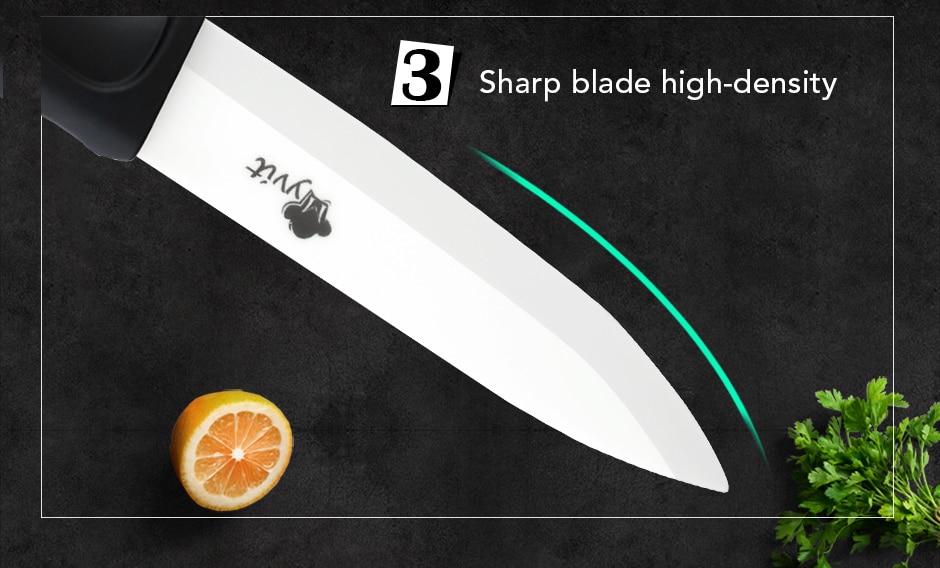 Ceramic Knife 3 4 5 6 inch Kitchen Chef Utility Slicer Paring Ceramic Knives Peeler Set White Zirconia Blade