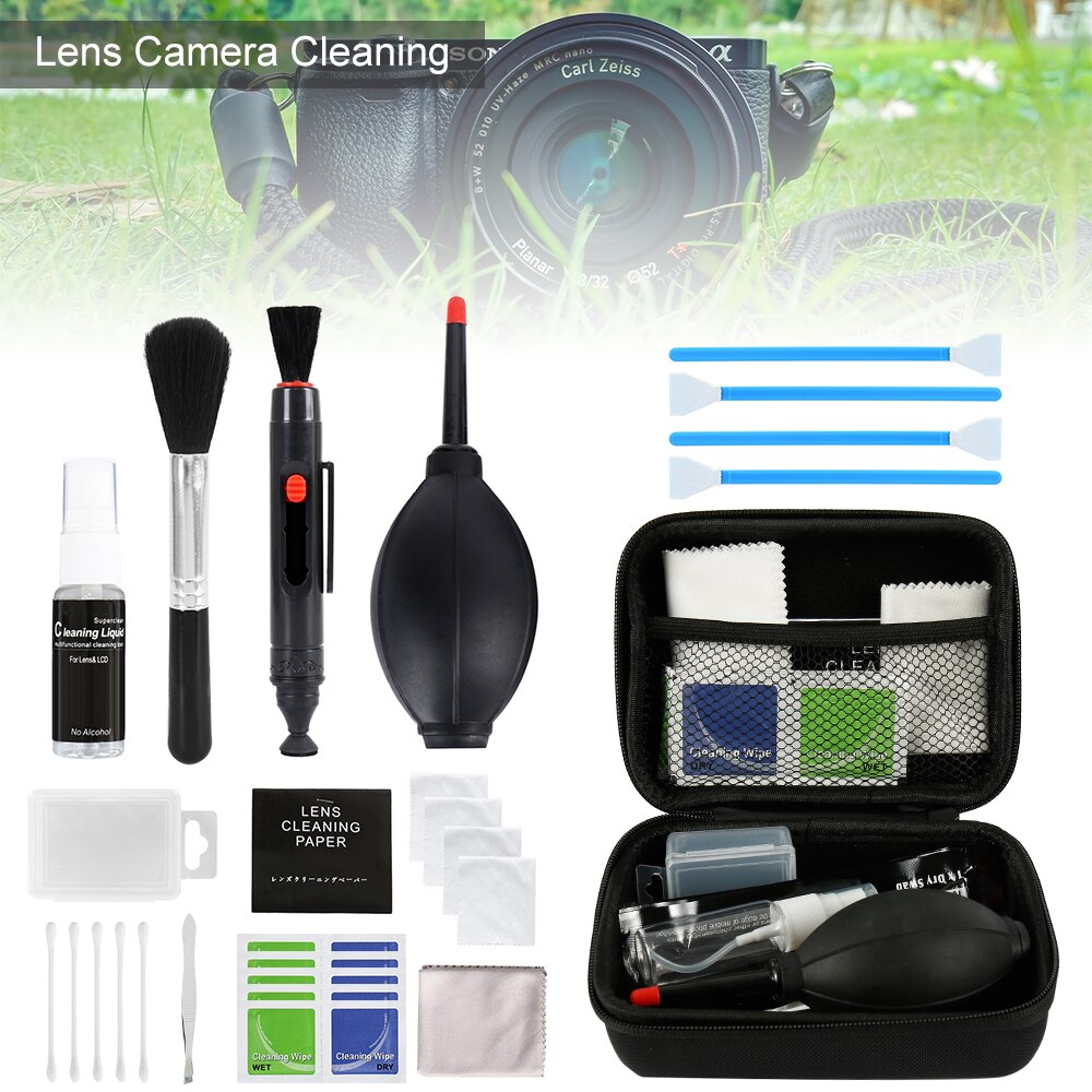 46pcs/set Cleaning Kit Sensor DSLR Lens Digital Camera Cleaner Kit DKL-20 for Sony Fujifilm Nikon Canon SLR Cameras Clean Set