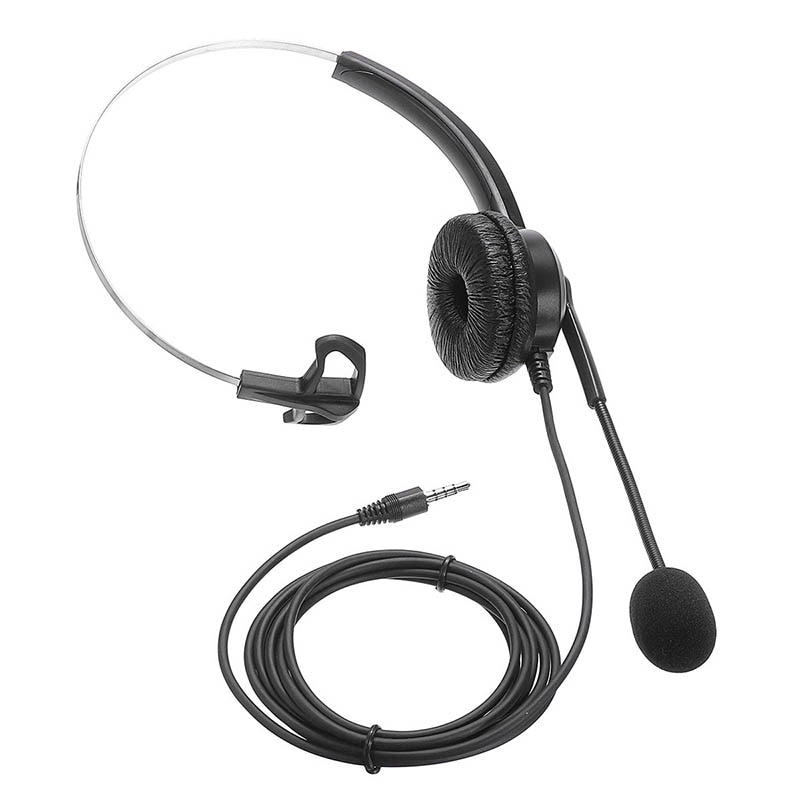 Professional 3.5mm Wired Headset Noise Cancelling Headphone With Microphone For Call Center E-commerce company Salesman