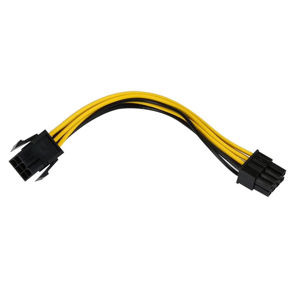 18CM PCIE 6pin to 8pin Adapter, PCI-e 6-pin Male to 8-pin Female Converter for PCI Express 8pin powered GPU Video Card