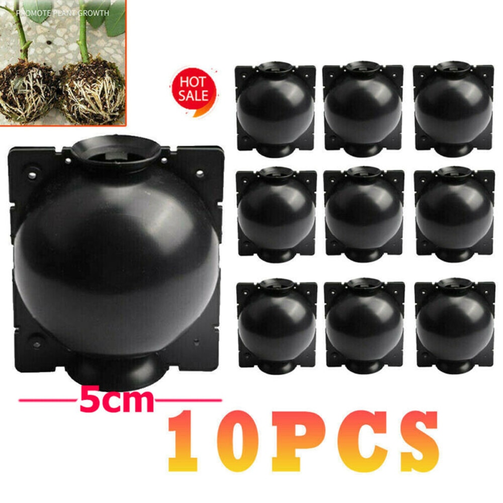10 Pcs Plant Rooting Device High Pressure Propagation Ball Box Growing Grafting 